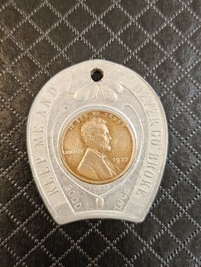 Lucky Penny Keychain 1937 Lincoln Cent Advertisement